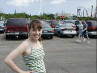 Me outside of Six Flags