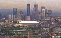 The HHH Metrodome sits amidst an under appreciated skyline.